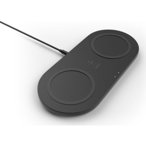 Belkin Бездротовий зарядний пристрій Dual Pads Wireless Charging Qi, 15W, black краща модель в Житомирі