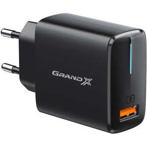 Зарядний пристрій Grand-X CH-550B Quickcharge QС3.0 USB Black рейтинг