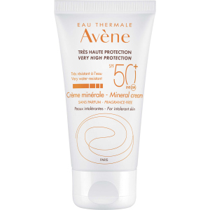 Солнцезащитный крем Avene SPF 50+ минеральный для гиперчувствительной кожи 50 мл (3282779355773) ТОП в Житомире