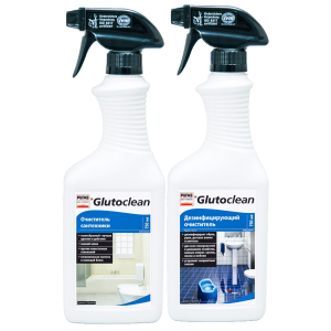 Акционный комплект для ванной комнаты Glutoclean Очиститель для сантехники 0.75 л + Дезинфицирующий очиститель 0.75 л (4002175998782) лучшая модель в Житомире