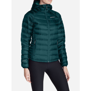 Пуховик Eddie Bauer Downlight StormDown Hooded Jacket 1075DS XS Зелений рейтинг