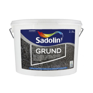 Грунт дисперсійний SADOLIN GRUND для поглинаючих поверхонь білий (база ВW) 2,5л краща модель в Житомирі