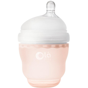 купить Детская силиконовая антиколиковая бутылочка Olababy GentleBottle Coral Оранжевый 120 мл (80430)