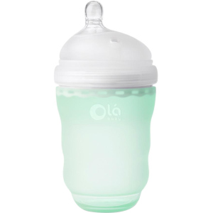 Детская силиконовая антиколиковая бутылочка Olababy GentleBottle Mint Бирюзовый 240 мл (80820) в Житомире