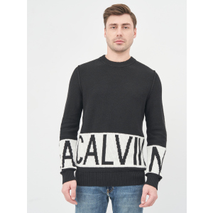 Джемпер Calvin Klein Jeans Blocking Logo Ckj Sweater J30J316583-BEH XXL CK Black (8719853134146) ТОП в Житомирі