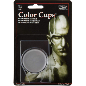 Кремовый грим Mehron Color Cups Silver 12 г (CCC-S) (764294502090) лучшая модель в Житомире