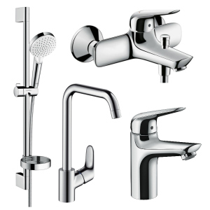 Набор смесителей HANSGROHE Novus 1162019 (71030000+71040000+26553400+31820000)