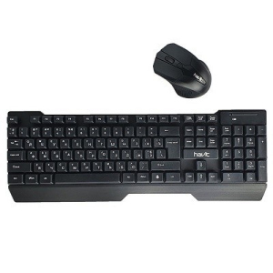 Клавиатура и мышь HAVIT KB279GCM беспроводные USB Black