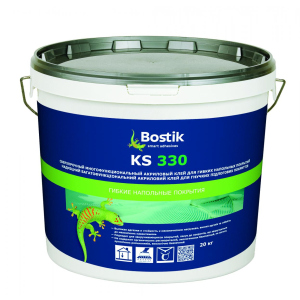 Клей для комерційних покриттів для підлоги, LVT- вінілових плит BOSTIK KS 330 20КГ ВЕДРО