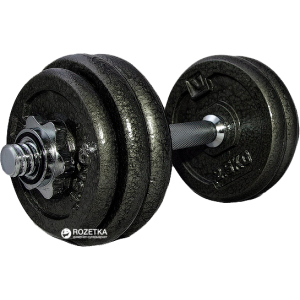 Гантелі набірні LiveUp Dumbell Set 1 шт. Black (LS2311-15) ТОП в Житомирі