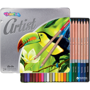 Карандаши цветные Artist Colorino 24 шт 24 цветов (83263PTR) (5907690883263) в Житомире