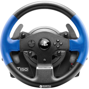 Дротове кермо Thrustmaster T150 Force Feedback Official Sony licensed PC/PS4 Black (4160628) краща модель в Житомирі