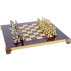 Шахматы Manopoulos Греко-Римский период в деревянном футляре 28х28 см Красные (S3RED) лучшая модель в Житомире
