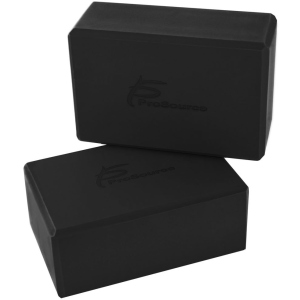 Блок для йоги ProSource Foam Yoga Blocks 2 шт Черный (ps-2403-blocks-black) (810244020593) в Житомире