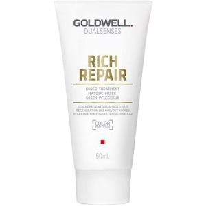 Маска Goldwell Dualsenses Rich Repair 60 секунд для восстановления сухих и поврежденных волос 50 мл (4021609061847) (206184) в Житомире