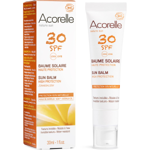 Сонцезахисний бальзам для обличчя Acorelle SPF30 органічний 30 мл (3700343046037) краща модель в Житомирі