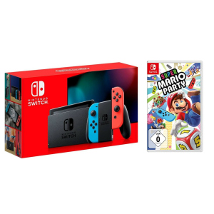 Nintendo Switch Neon blue/red - Обновлённая версия + Super Mario Party + чехол ТОП в Житомире