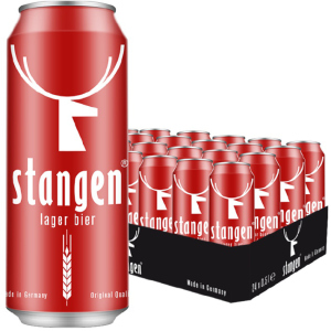 Упаковка пива Stangen Lager Bier светлое фильтрованное 5.4% 0.5 х 24 шт (4260556080079) в Житомире