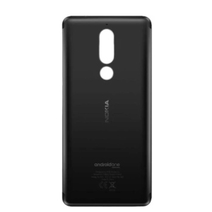 хорошая модель Задняя крышка для Nokia 5.1 TA-1061/TA-1075, черная, Original