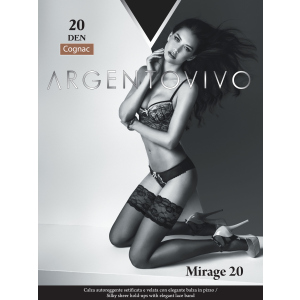 Панчохи Argentovivo Mirage 20 Den 3/4 р Cognac (8051403068496) краща модель в Житомирі