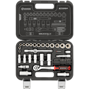 Набір інструментів Intertool Cr-V Storm 3/8" 39 предметів (ET-8039) ТОП в Житомирі