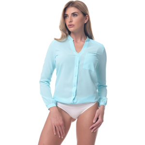 Боді-блузка AREFEVA L5248 XL (50) Turquoise (5903021543288) ТОП в Житомирі