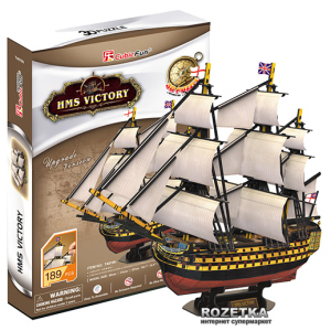 3D пазл CubicFun HMS Victory (T4019h) лучшая модель в Житомире