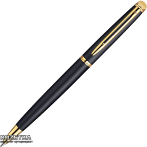 Ручка кулькова Waterman Hemisphere Matte Black BP Синя Чорний корпус (22 003) краща модель в Житомирі