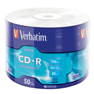 Verbatim CD-R 700 MB 52x Wrap 50 шт (43787) в Житомирі