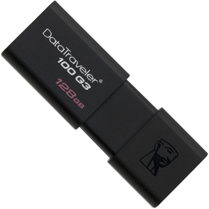 Kingston DataTraveler 100 G3 128GB USB 3.0 Black (DT100G3/128GB) ТОП в Житомире