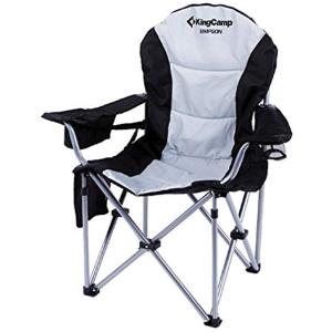 Раскладное кресло KingCamp Deluxe Hard Arms Chair Black/Mid Grey (KC3888 BLACK/MID GREY) лучшая модель в Житомире