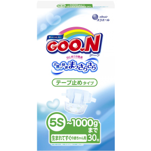 Подгузники Goo.N для маловесных новорожденных 5S до 1 кг 30 шт (753863) (4902011741421) в Житомире