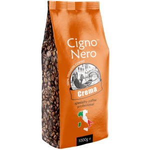 Кофе в зернах Cigno Nero Crema 1 кг (4820154091381) краща модель в Житомирі