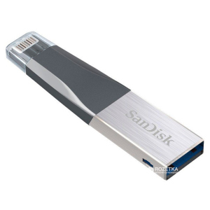 Sandisk iXpand Mini 64 Gb, USB 3.0/Lightning для Apple (SDIX40N-064G-GN6NN) краща модель в Житомирі