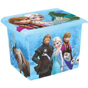 Ящик для хранения Keeeper прозрачный Frozen blue 29 x 27 x 39 см 20.5 л Голубой (2826kee) ТОП в Житомире