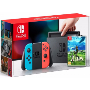 Nintendo Switch Neon Blue-Red + Игра The Legend of Zelda: Breath of the Wild (русская версия) лучшая модель в Житомире
