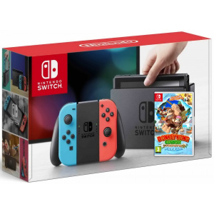 Nintendo Switch Neon Blue-Red + Игра Donkey Kong Country: Tropical Freeze ТОП в Житомире