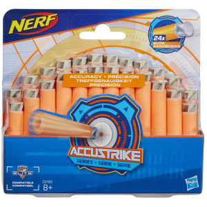 Комплект з 24 стріл для бластерів Hasbro Nerf Акустрайк (C0163) краща модель в Житомирі