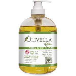 Жидкое мыло для лица и тела Olivella на основе оливкового масла 500 мл  (764412260000) лучшая модель в Житомире