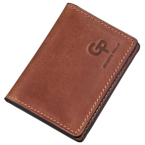 Шкіряна обкладинка для автодокументів Grande Pelle leather-11187 Коричнева рейтинг