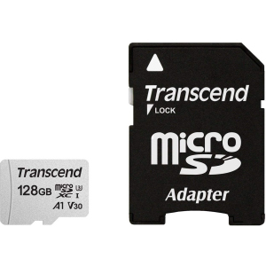 Transcend 300S microSDXC 128GB UHS-I U3 + SD-Adapter (TS128GUSD300S-A) ТОП в Житомире