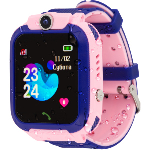 Смарт-часы Atrix Smart Watch iQ1500 Aquatic Cam GPS Pink (iQ1500 Pink) ТОП в Житомире