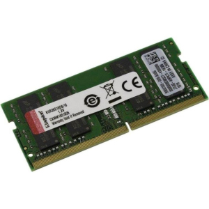 Оперативна пам'ять Kingston SODIMM DDR4-2666 16384MB PC4-21300 (KVR26S19D8/16) краща модель в Житомирі