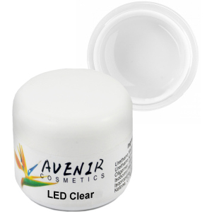 Гель для нарощування нігтів Avenir Cosmetics LED Clear 50 мл (5900308133132) ТОП в Житомирі