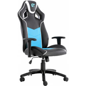 Кресло для геймеров GT RACER X-2560 Black/White/Light Blue лучшая модель в Житомире