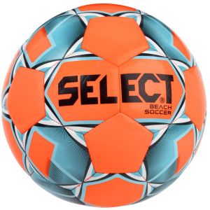 М'яч для пляжного футболу Select Beach Soccer New (314) №5 Orange-Blue (5703543199181) краща модель в Житомирі