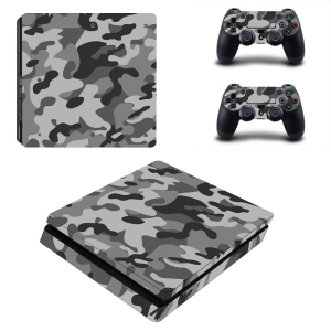 Вінілові наклейки на PS4 SLIM та Dualshock Камуфляж Sony PlayStation 4 Custom Skin Playsole Games (PG126) в Житомирі