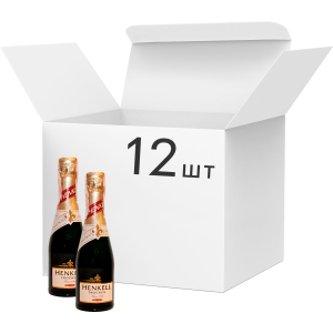 Упаковка игристого вина Henkell Trocken белое сухое 0.2 л 11.5% 12 шт (4003310011748) лучшая модель в Житомире