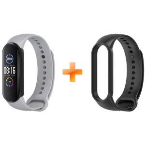 купить Xiaomi Mi Band 5 MiJobs Dual Color Grey/Black (MJ5-DSS004GB)