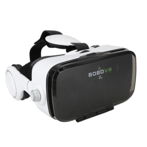 3D очки виртуальной реальности Kronos VR Box Z4 с наушниками и пультом White (par_z4) лучшая модель в Житомире